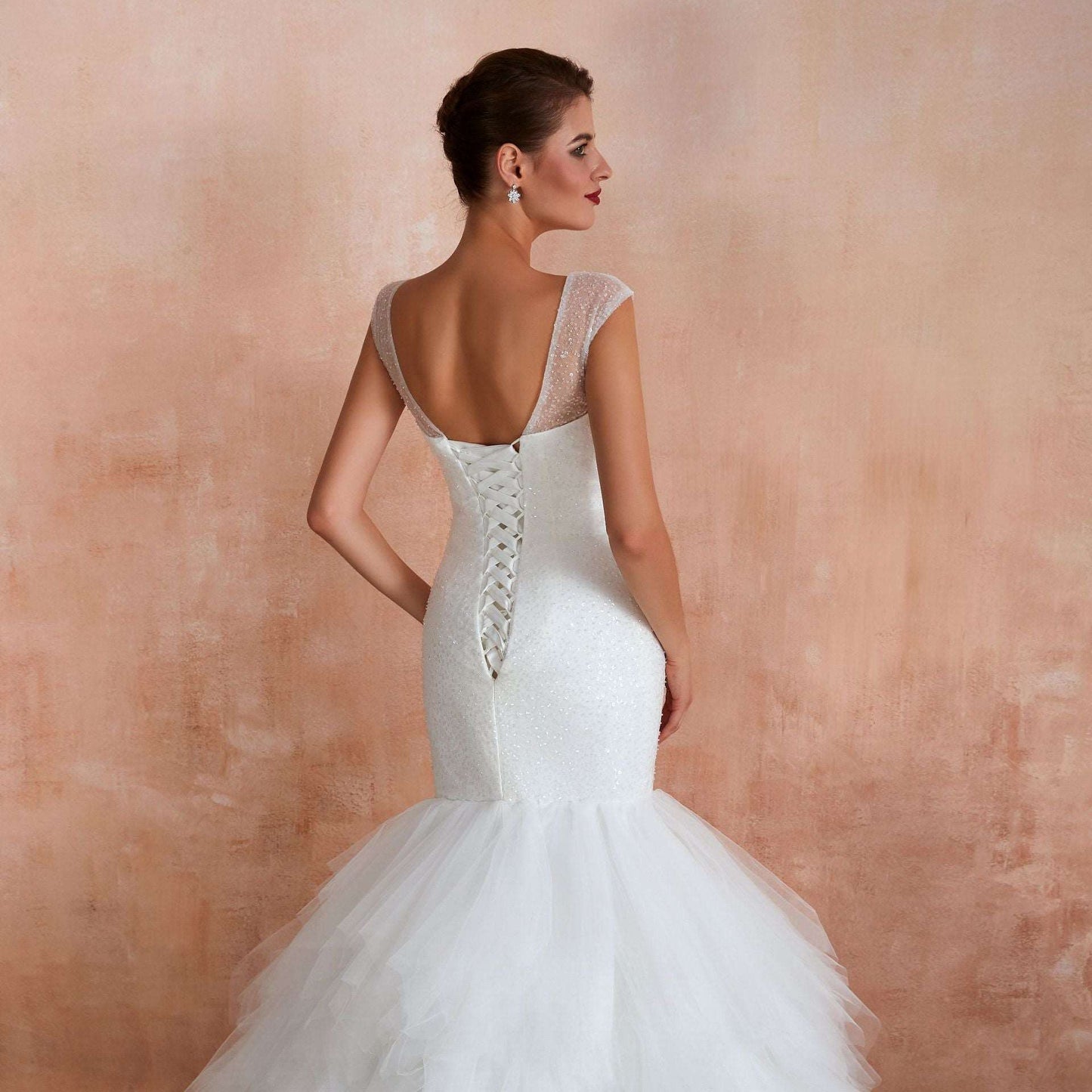 Fishtail Skirt Wedding Dress - Elder's Elegant Touch