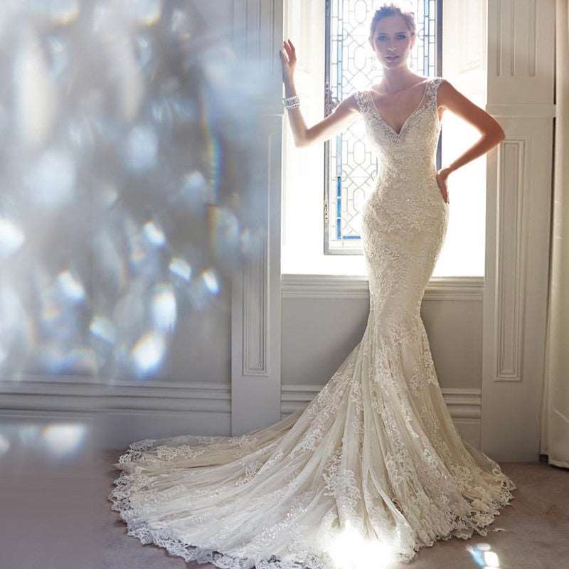 Mermaid Tail Light Wedding Dress