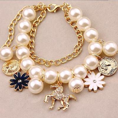 Pearl Flower Bracelet - | Elder's Elegant Touch