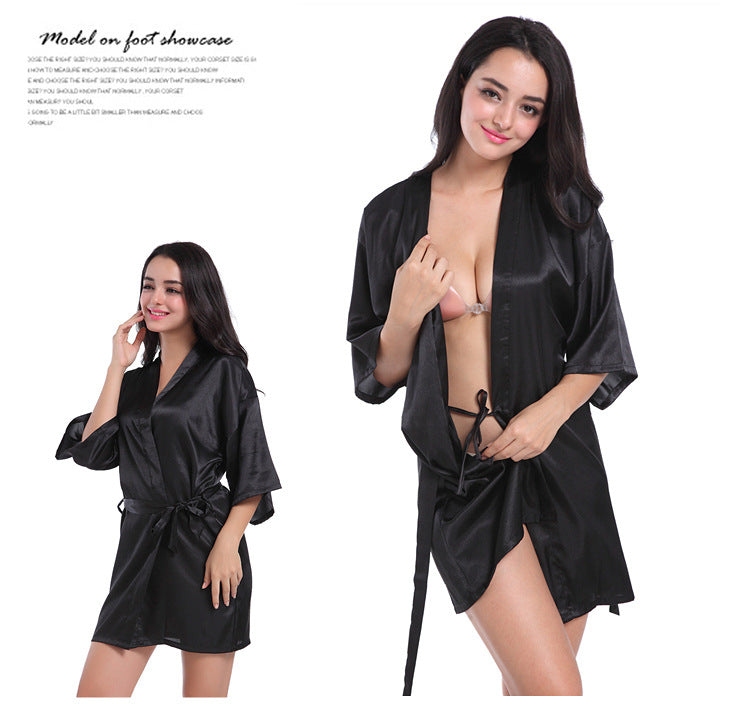 Bridesmaid Dressing Satin Robe - | Elders Elegant Touch