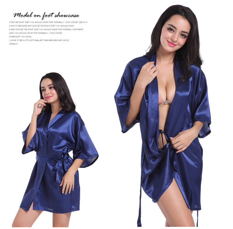 Bridesmaid Dressing Satin Robe - | Elders Elegant Touch