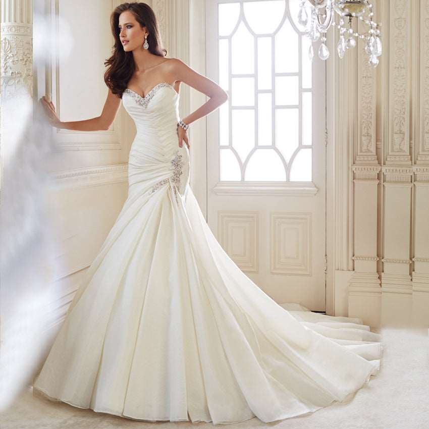 Backless Fishtail Wedding Dress | Elder's Elegant Touch