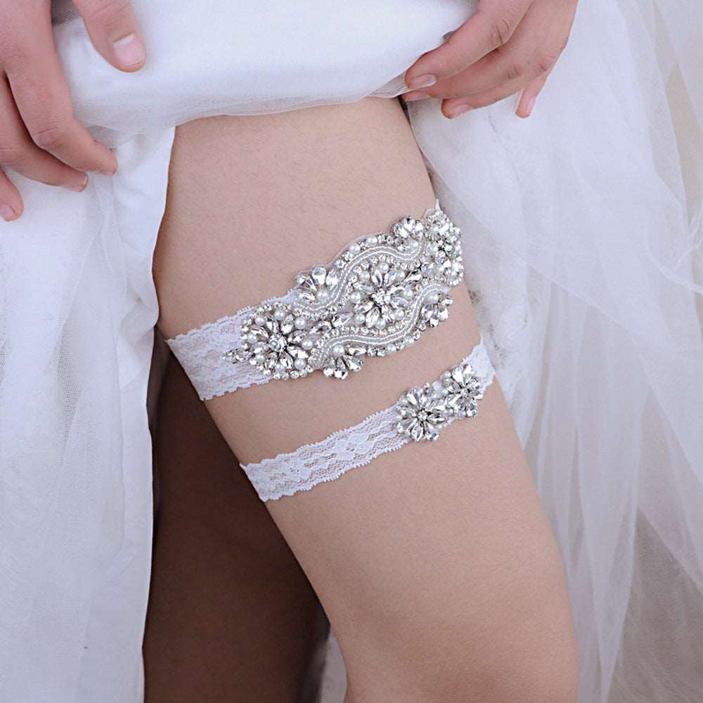 Handmade Lace Wedding Garter - Elder's Elegant Touch