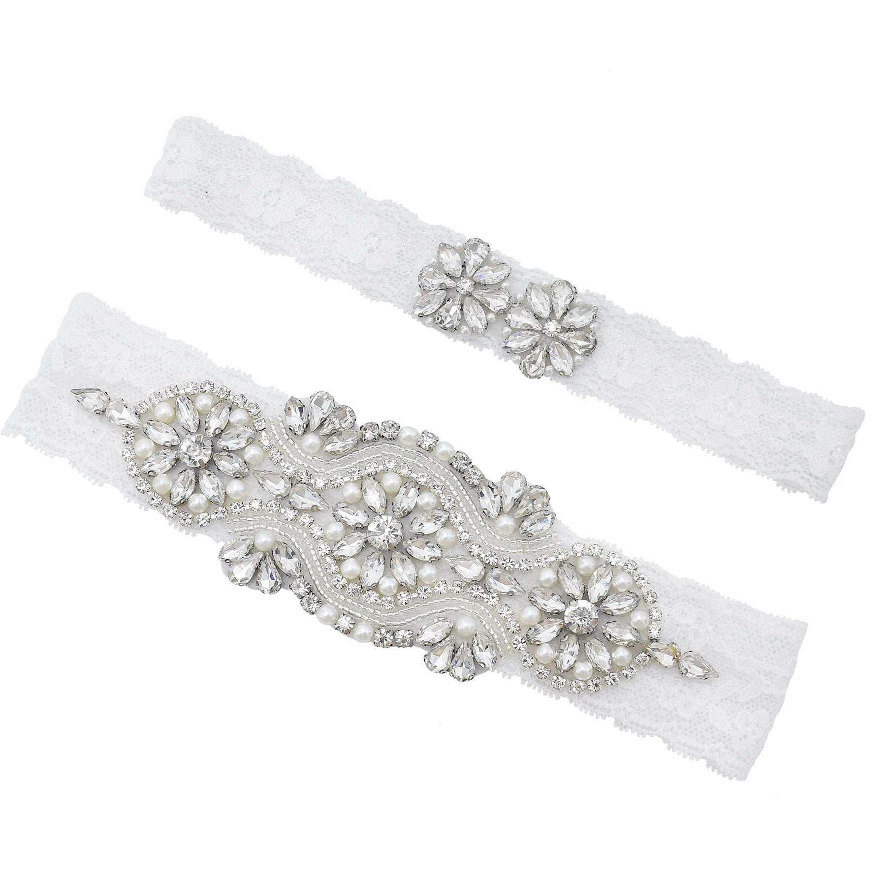 Handmade Lace Wedding Garter - Elder's Elegant Touch